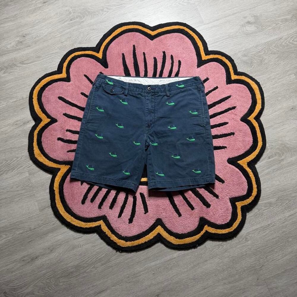 Polo Ralph Lauren Embroidered Whale Logo Chino Shorts